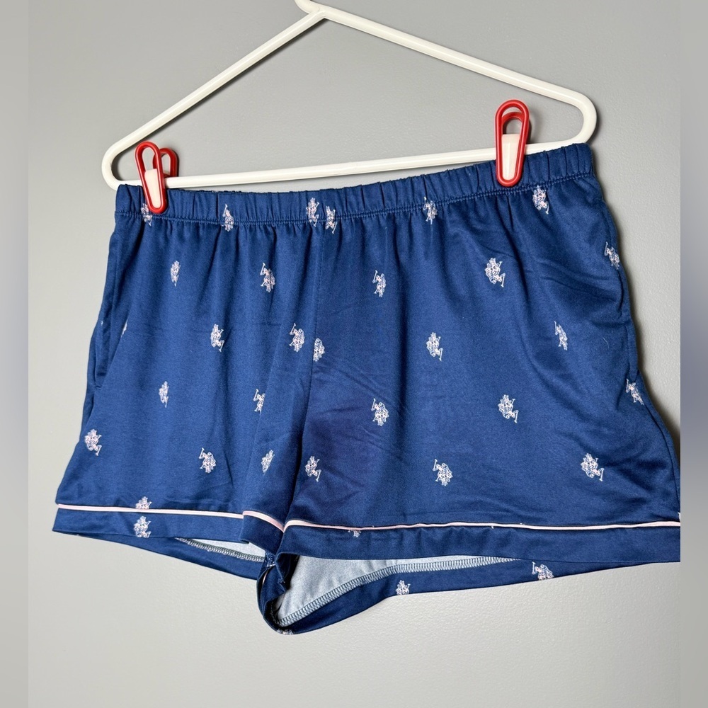 U.S.Polo Assn 2 Pc Summer Pajama Set Womens Sz L - Picture 3 of 8